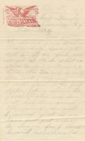 Letter from William L. Bartlett to Miss Mary S. Bartlett, 1861 November 8