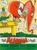 Tulane University Official Souvenir Football Program-The Greenie; The Alabama Game
