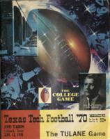 Texas Tech Football Magazine '70; The Tulane Game