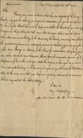 Letter, William C. C. Claiborner to Col. Alexander De Clouet, 1814